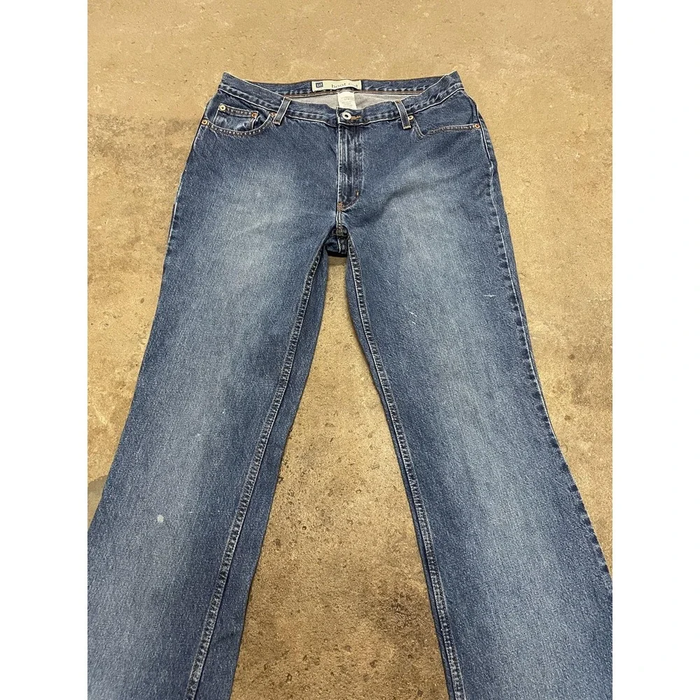 Gap Jeans Womens 14 Long Mid Rise Medium Wash Blue Boot Cut‎ 100% Cotton Denim